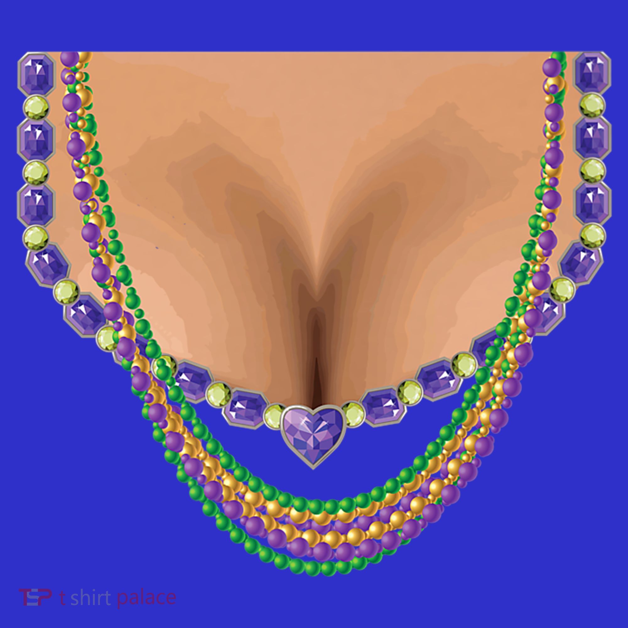 Mardi Gras Funny Gift Busty Beads Boobs New Orleans Costume Gift Women's Tank Top