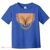 Mardi Gras Funny Gift Busty Beads Boobs New Orleans Costume Gift Toddler T-Shirt thumb 0