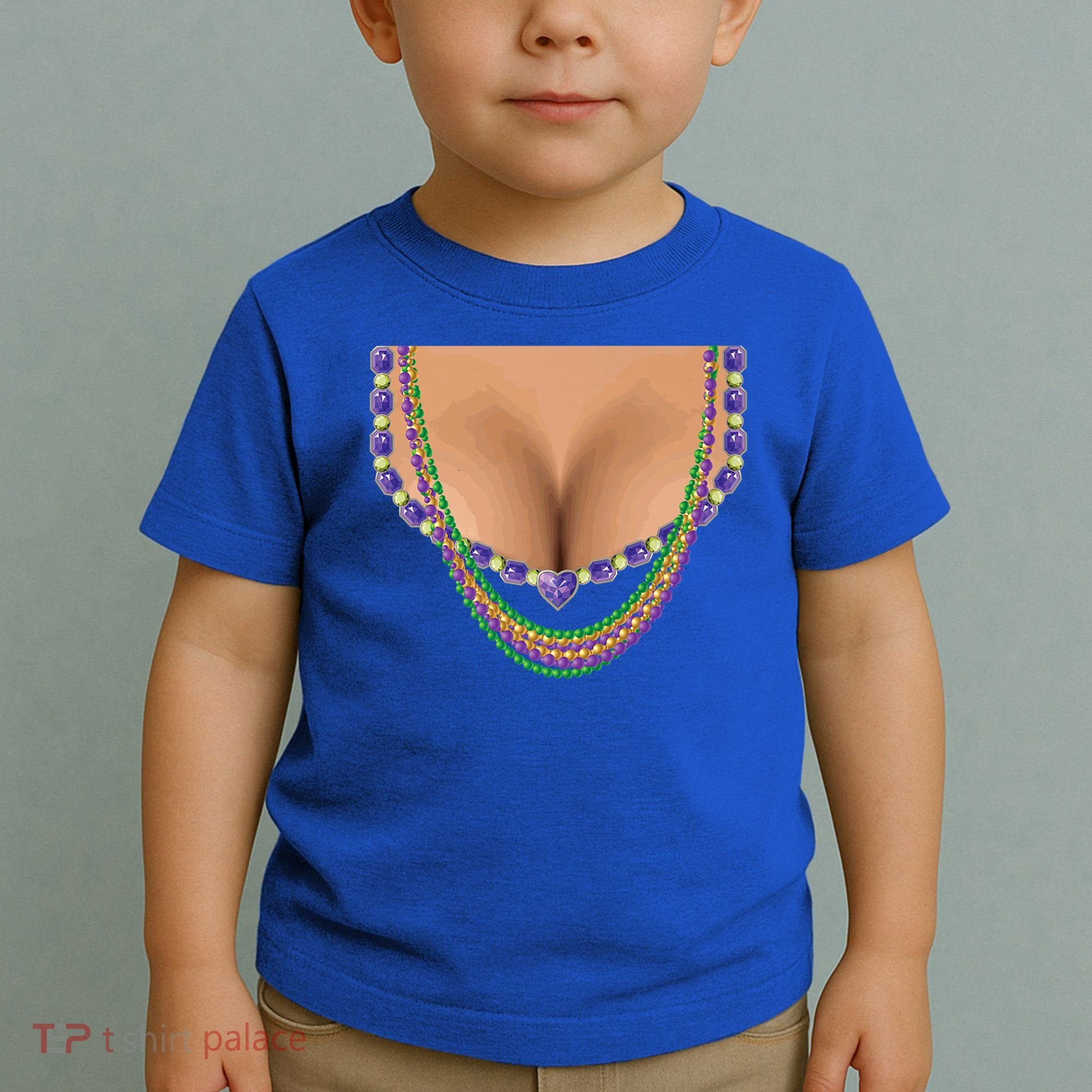 Mardi Gras Funny Gift Busty Beads Boobs New Orleans Costume Gift Toddler T-Shirt