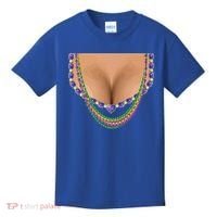 Mardi Gras Funny Gift Busty Beads Boobs New Orleans Costume Gift Kids T-Shirt thumb 0