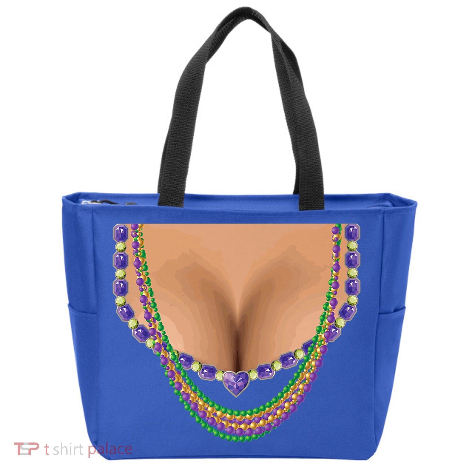 Mardi Gras Funny Gift Busty Beads Boobs New Orleans Costume Gift Tote Bag
