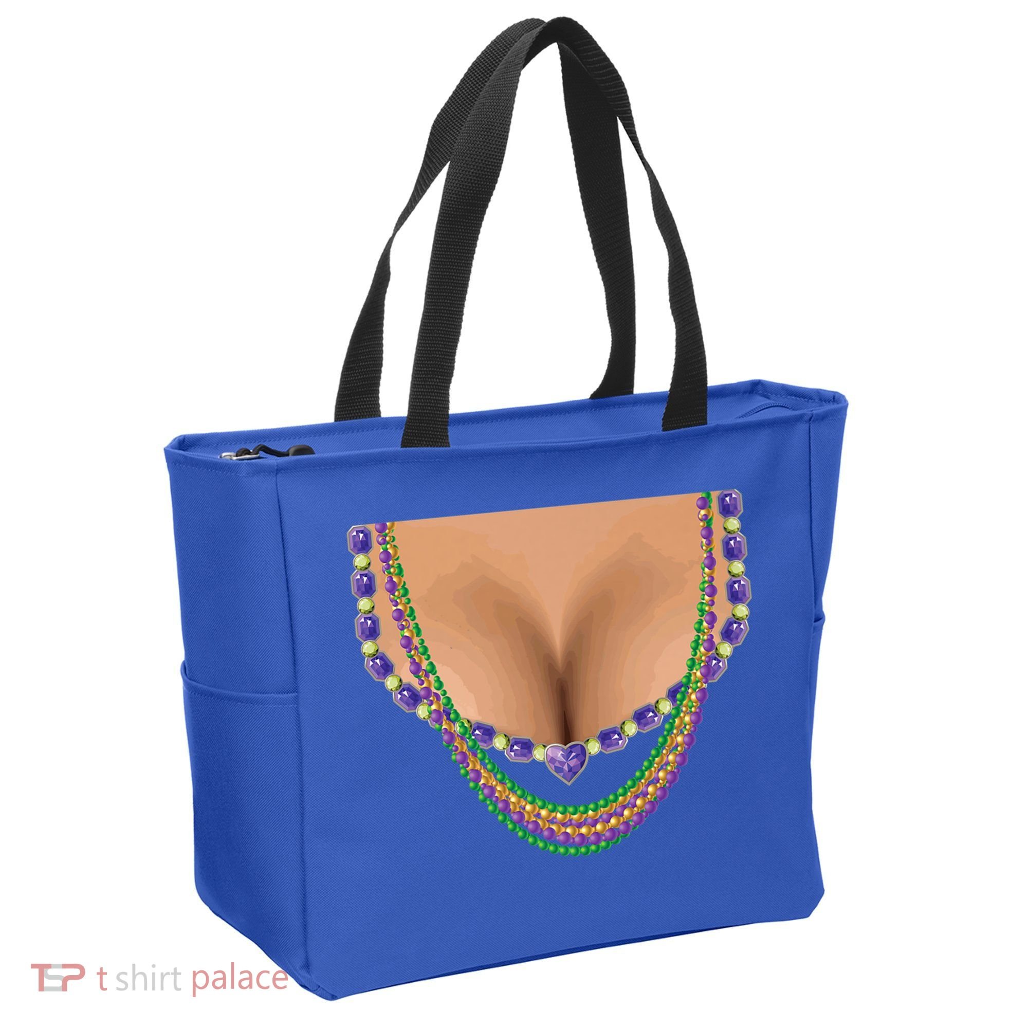 Mardi Gras Funny Gift Busty Beads Boobs New Orleans Costume Gift Tote Bag