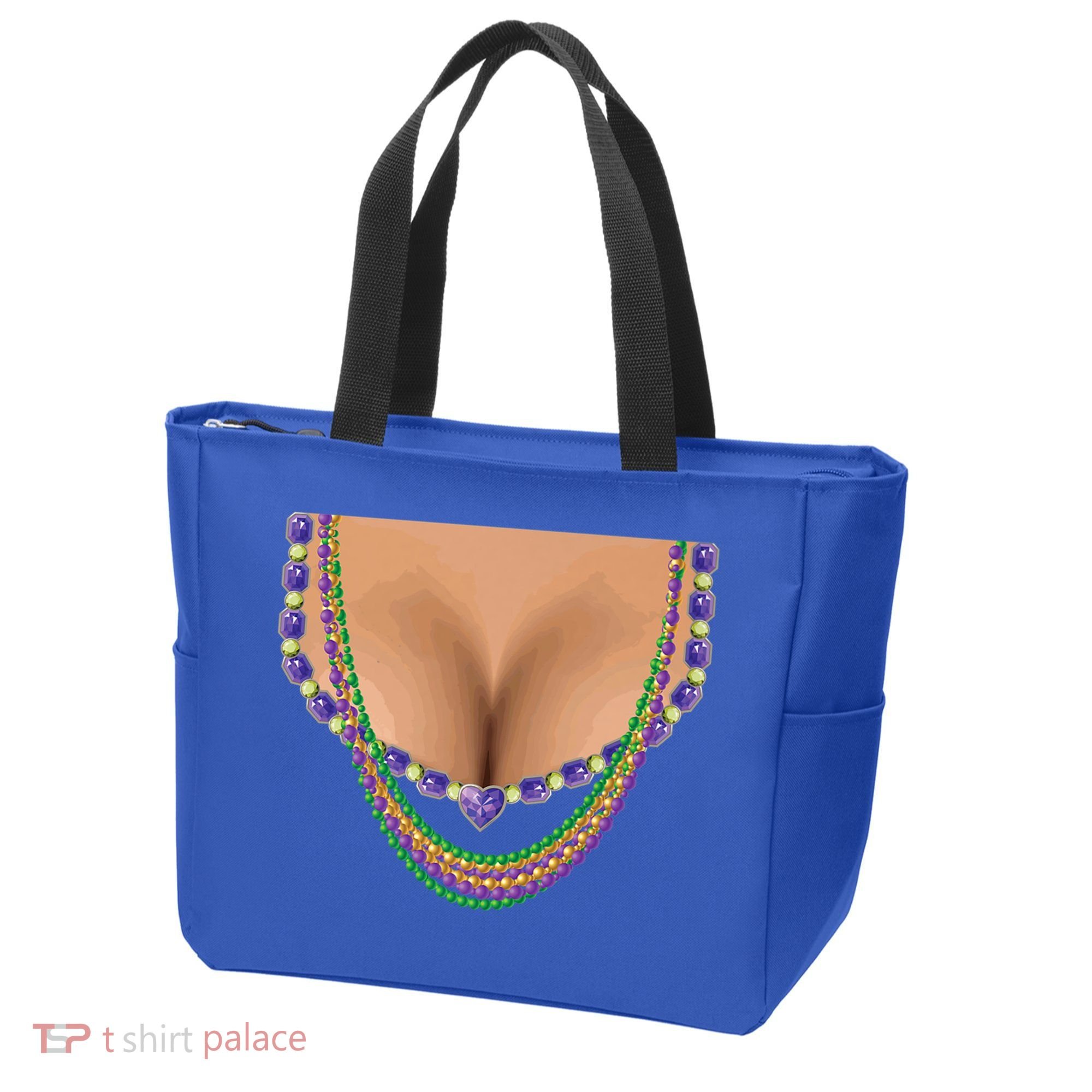Mardi Gras Funny Gift Busty Beads Boobs New Orleans Costume Gift Tote Bag