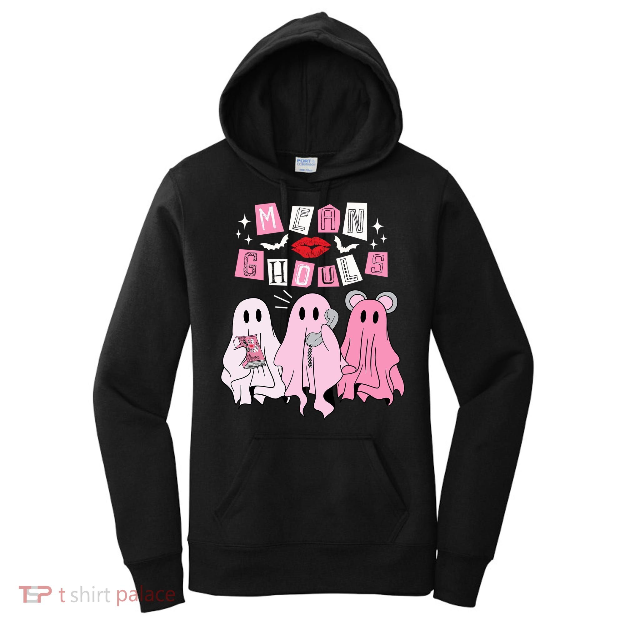Mean Ghouls Funny Ghost Retro Scary Halloween Trick Or Treat Gift Women's Hoodie