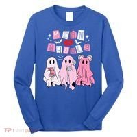 Mean Ghouls Funny Ghost Retro Scary Halloween Trick Or Treat Gift Long Sleeve Shirt thumb 0
