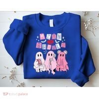 Mean Ghouls Funny Ghost Retro Scary Halloween Trick Or Treat Gift Sweatshirt thumb 2