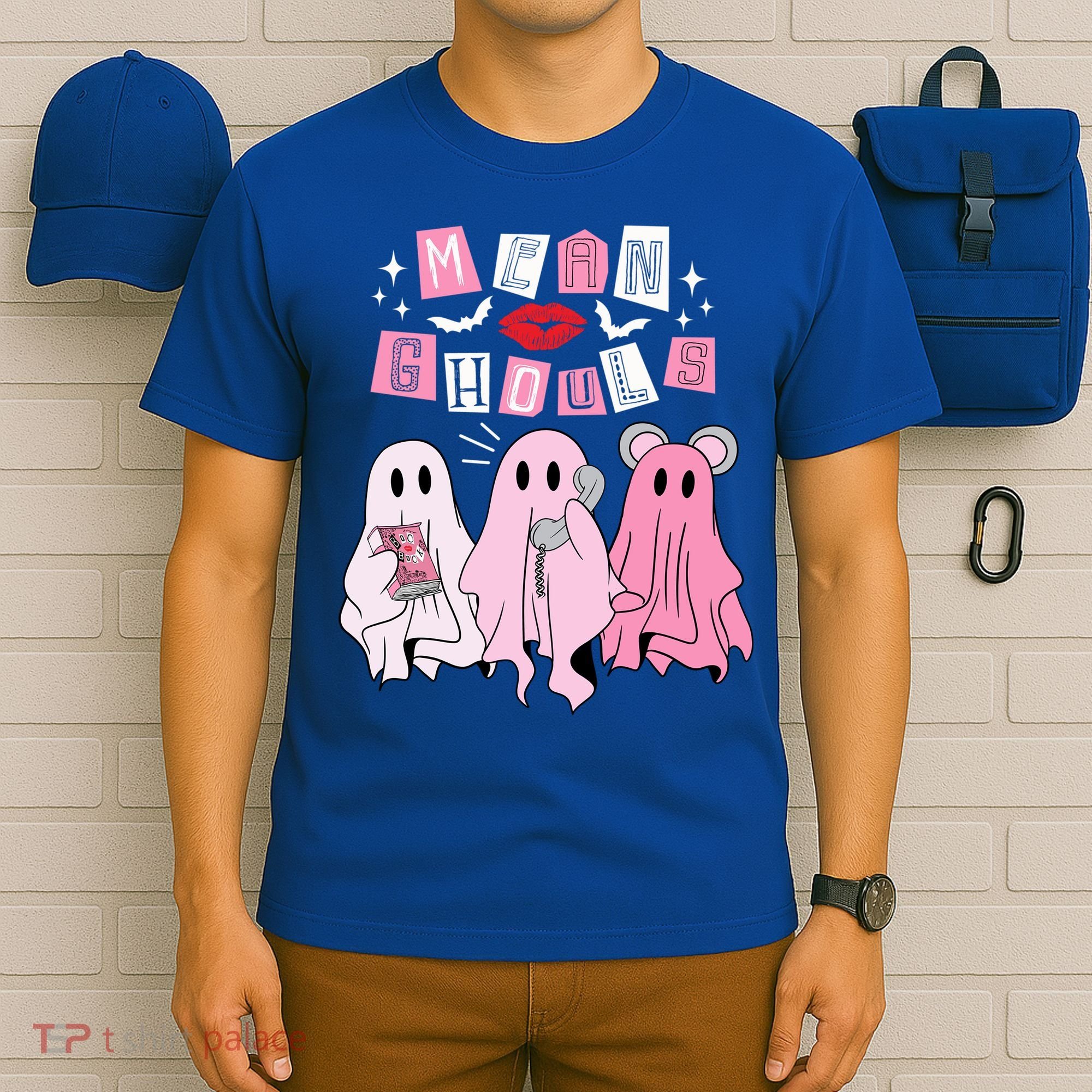 Mean Ghouls Funny Ghost Retro Scary Halloween Trick Or Treat Gift T-Shirt
