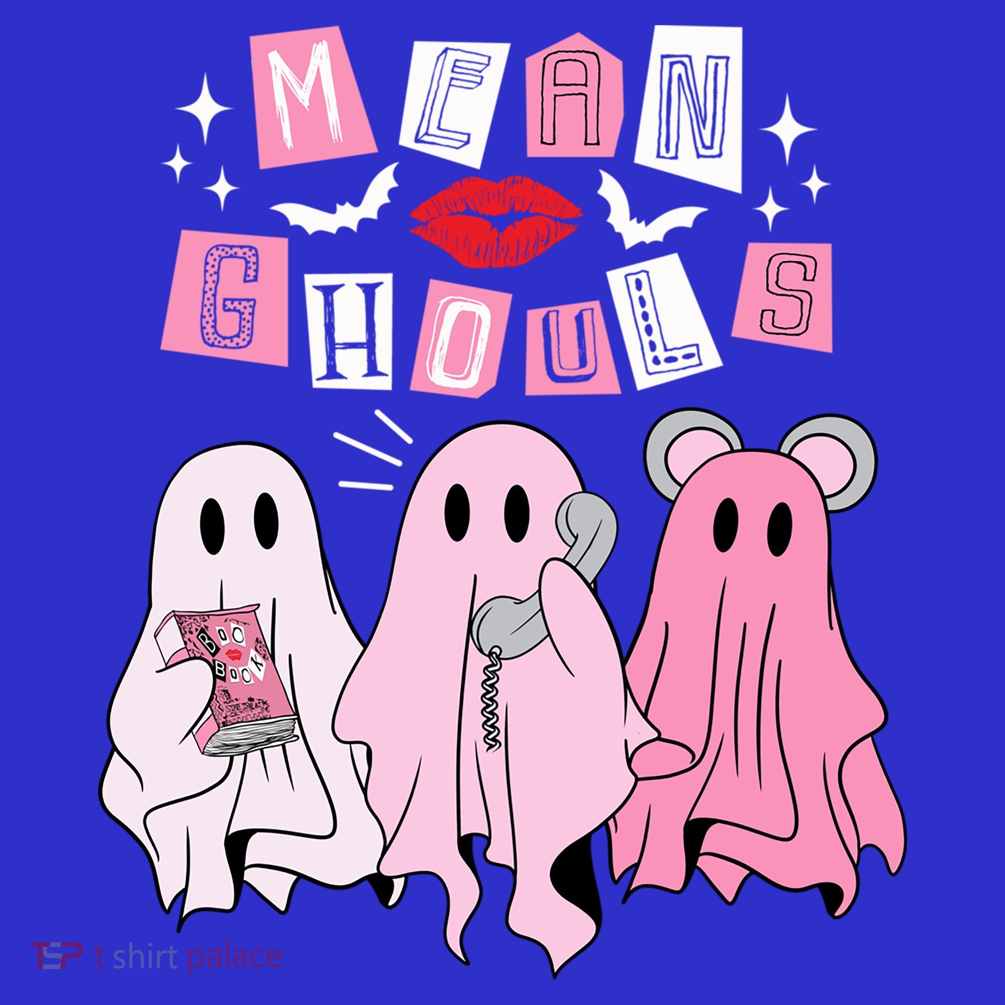 Mean Ghouls Funny Ghost Retro Scary Halloween Trick Or Treat Gift Mousepad