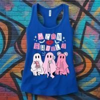 Mean Ghouls Funny Ghost Retro Scary Halloween Trick Or Treat Gift Women's Tank Top thumb 3