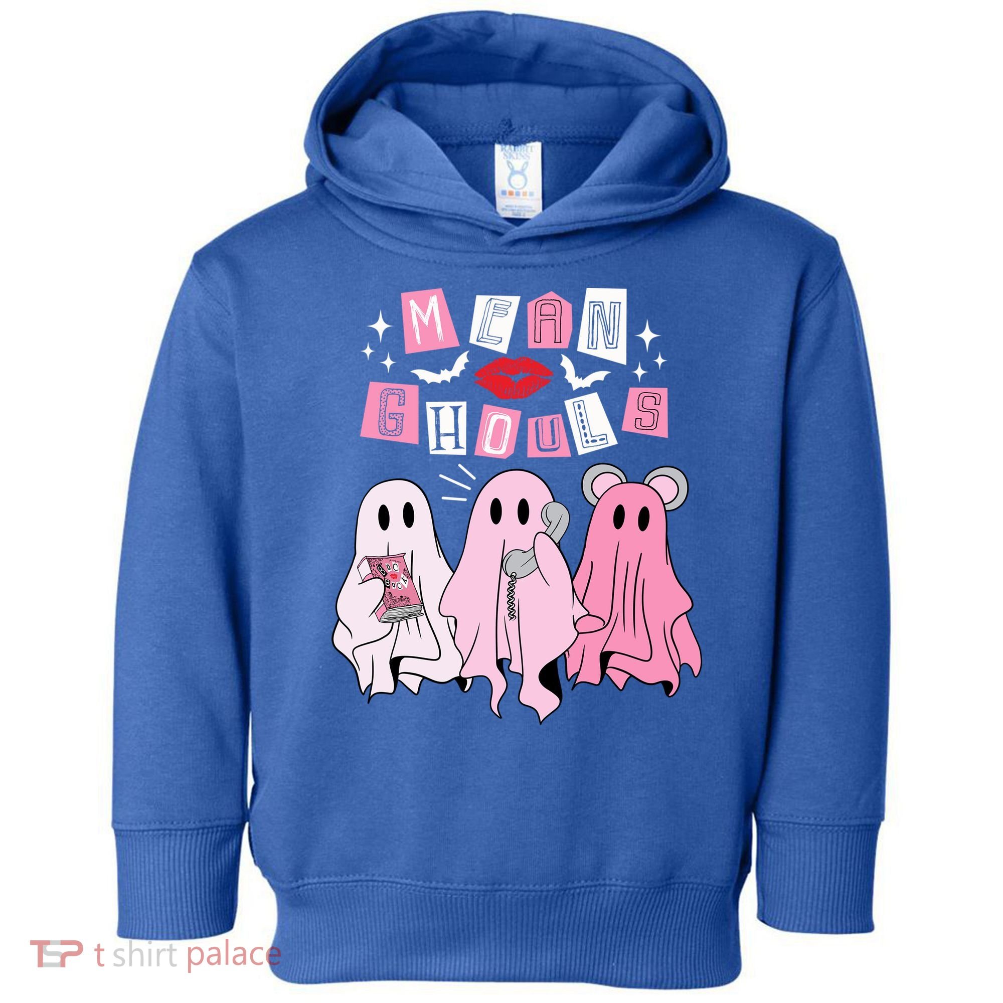 Mean Ghouls Funny Ghost Retro Scary Halloween Trick Or Treat Gift Toddler Hoodie