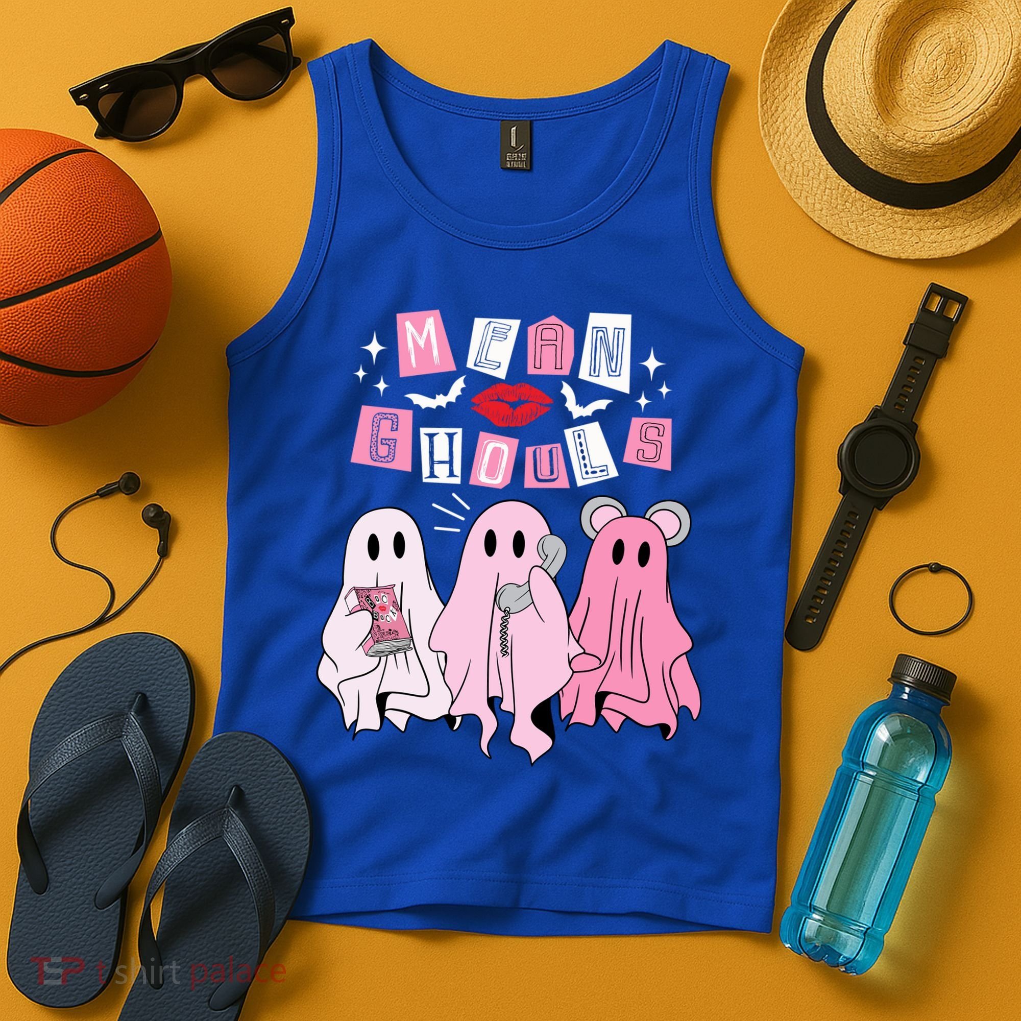 Mean Ghouls Funny Ghost Retro Scary Halloween Trick Or Treat Gift Tank Top