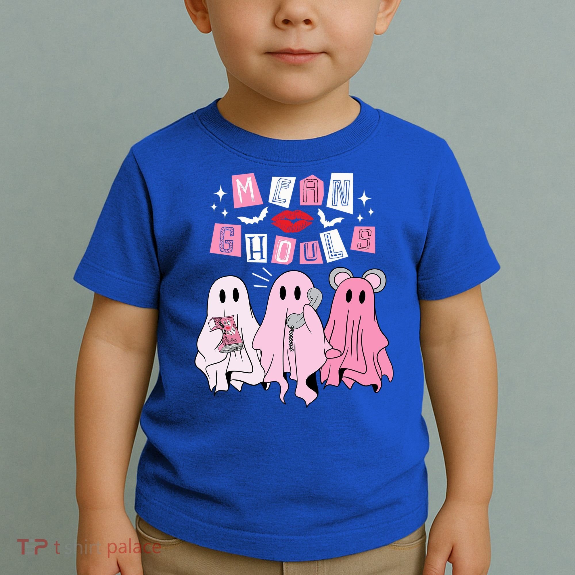 Mean Ghouls Funny Ghost Retro Scary Halloween Trick Or Treat Gift Toddler T-Shirt