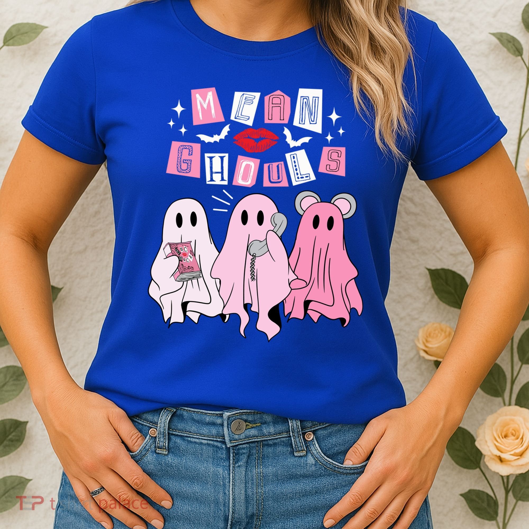 Mean Ghouls Funny Ghost Retro Scary Halloween Trick Or Treat Gift Women's T-Shirt