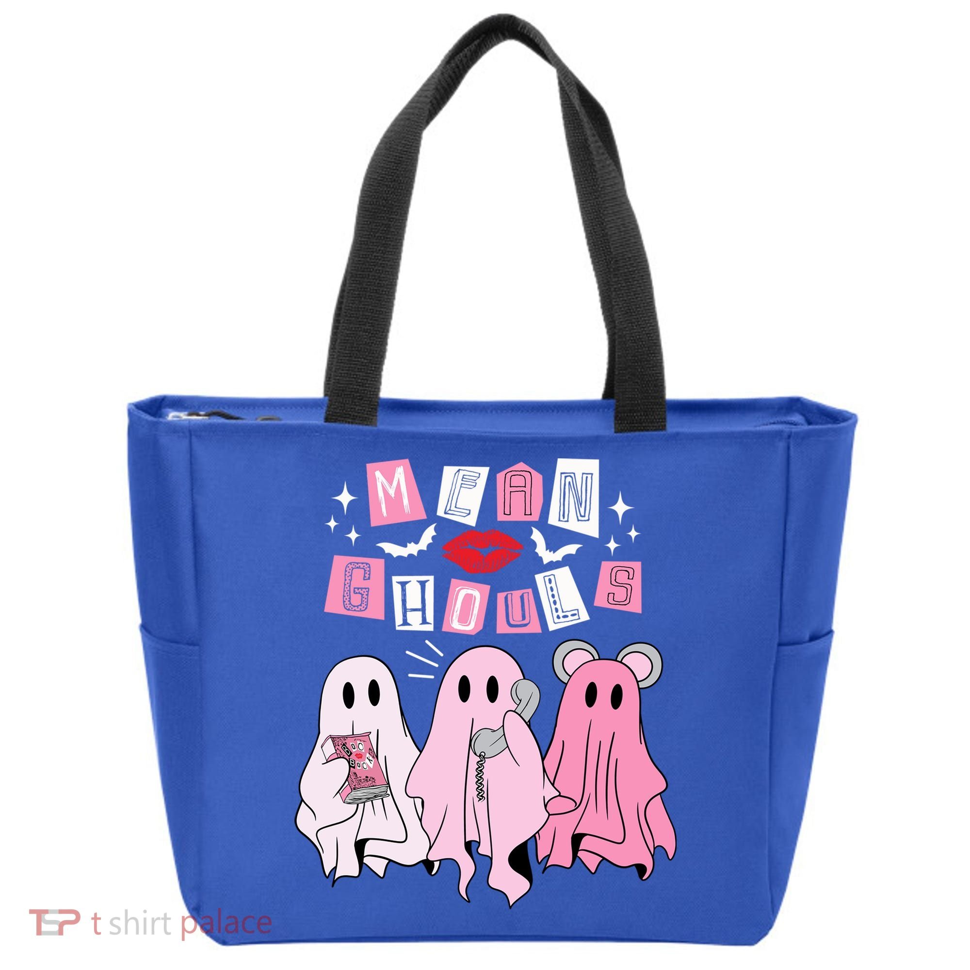 Mean Ghouls Funny Ghost Retro Scary Halloween Trick Or Treat Gift Tote Bag