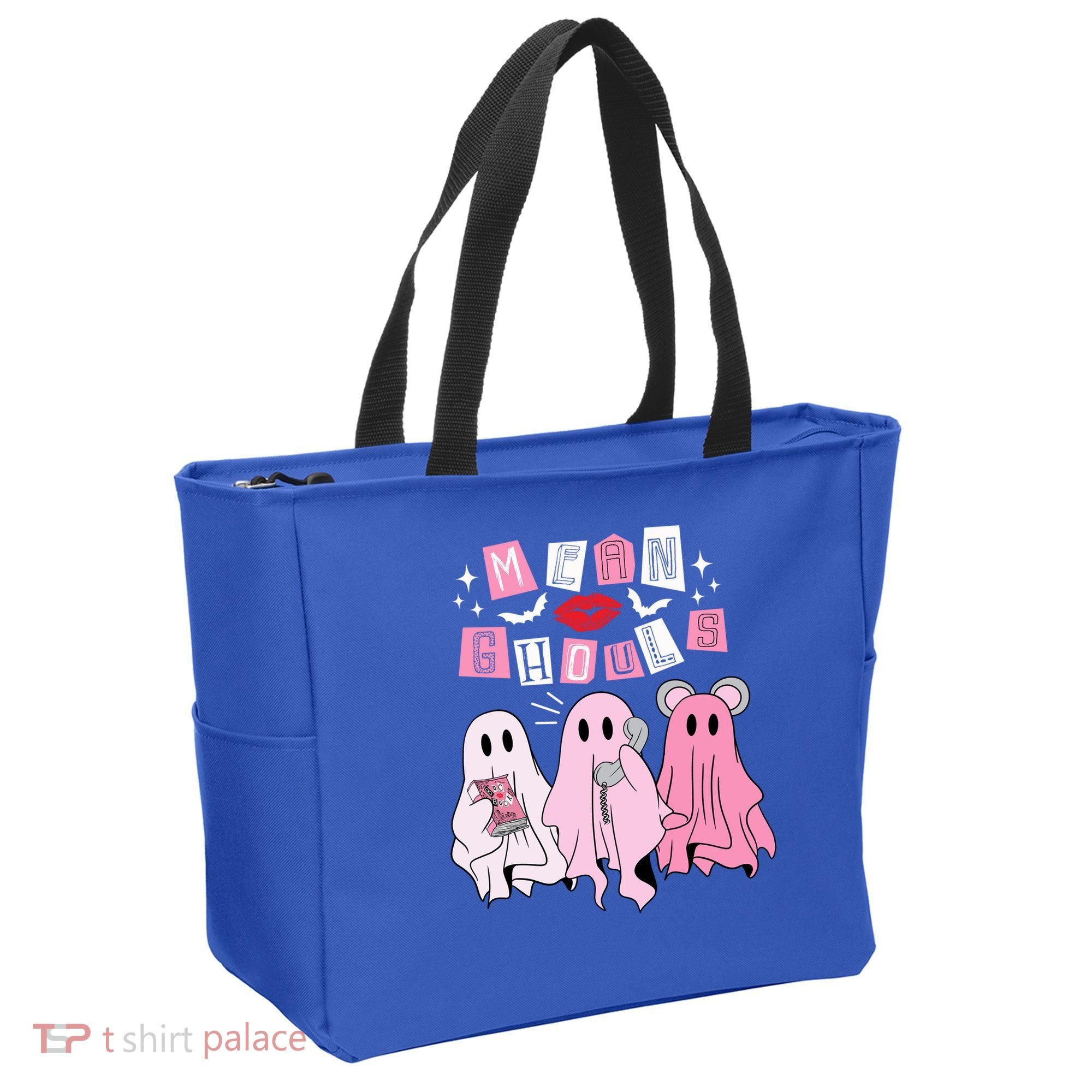 Mean Ghouls Funny Ghost Retro Scary Halloween Trick Or Treat Gift Tote Bag