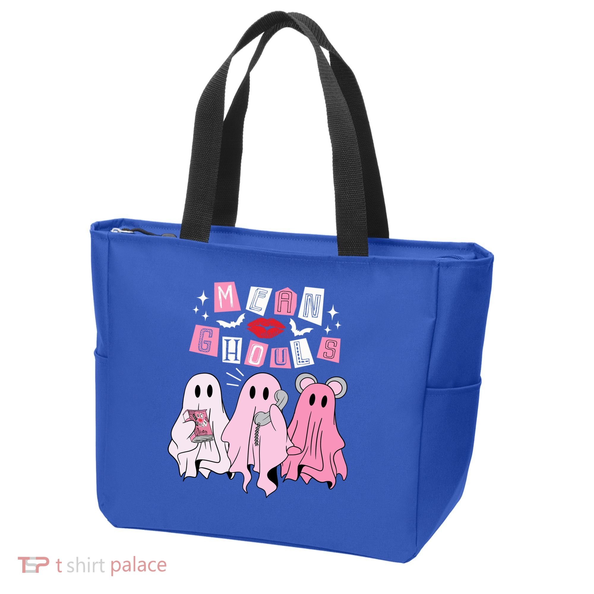 Mean Ghouls Funny Ghost Retro Scary Halloween Trick Or Treat Gift Tote Bag