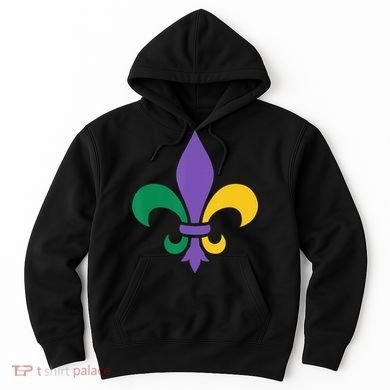 Mardi Gras fleur de lis funny festival Hoodie