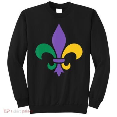 Mardi Gras fleur de lis funny festival Sweatshirt