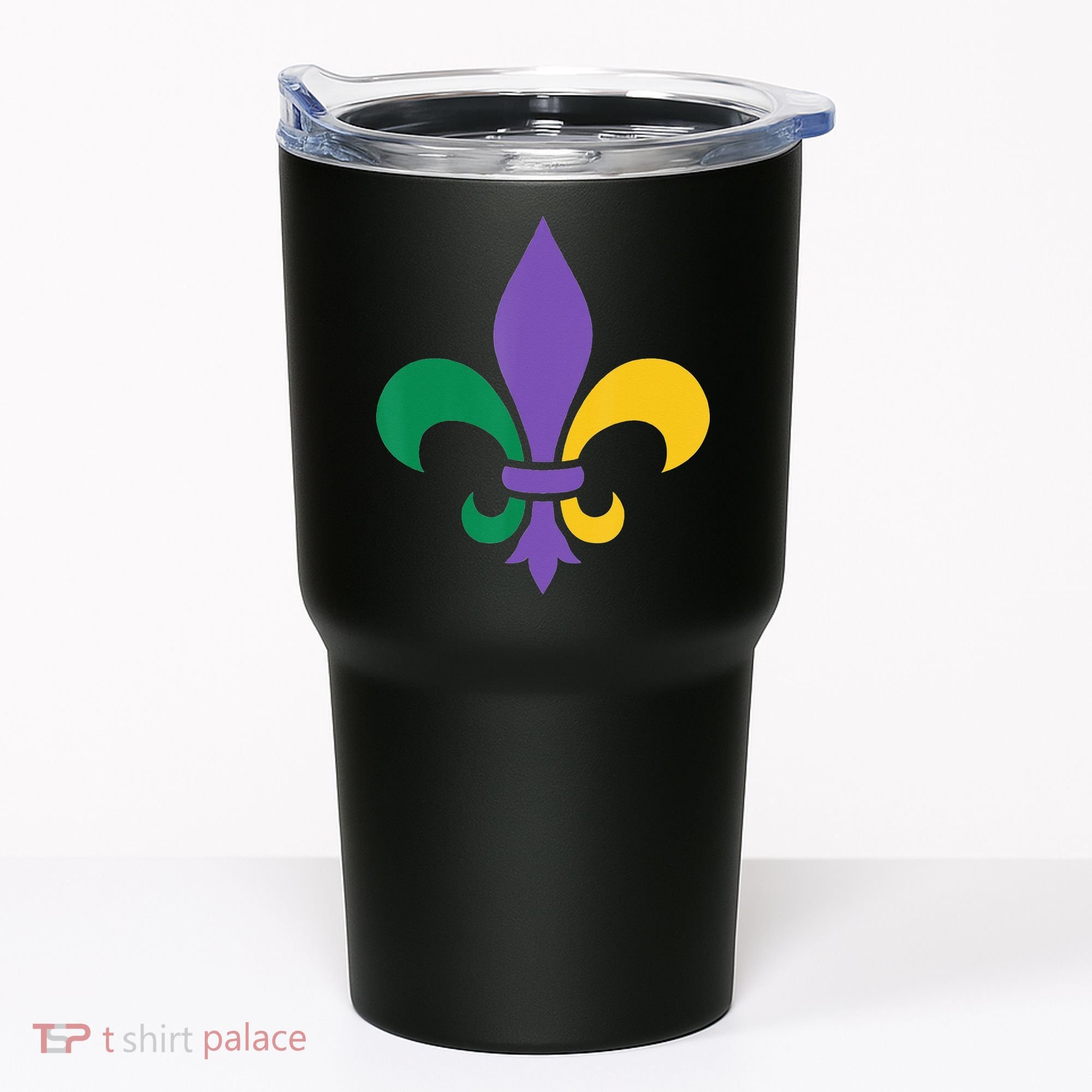 Mardi Gras fleur de lis funny festival Tumbler