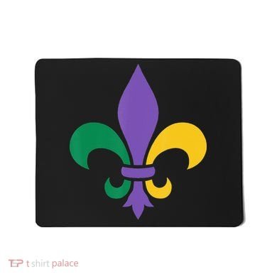 Mardi Gras fleur de lis funny festival Mousepad