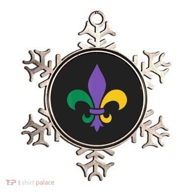 Mardi Gras fleur de lis funny festival Ornament