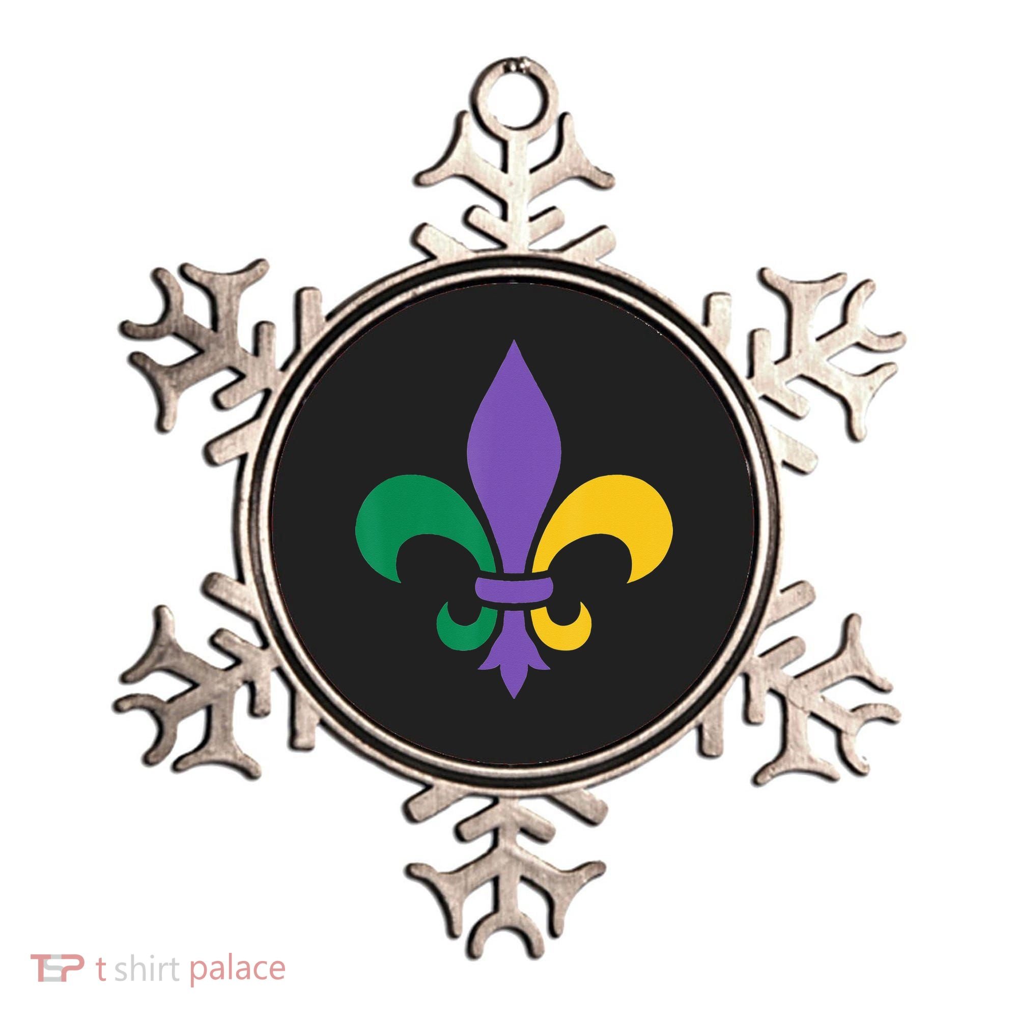 Mardi Gras fleur de lis funny festival Ornament