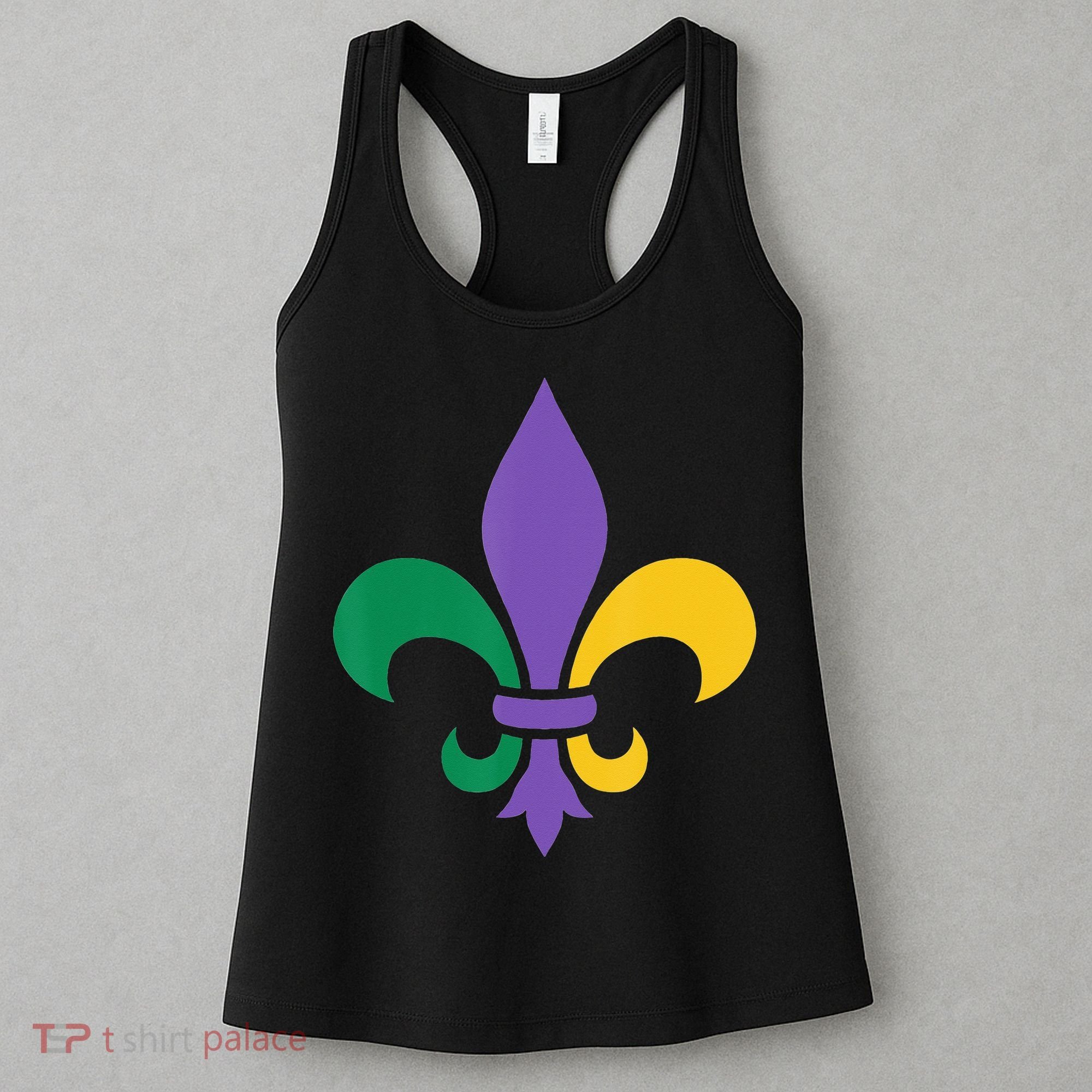 Mardi Gras fleur de lis funny festival Women's Tank Top