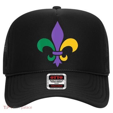 Mardi Gras fleur de lis funny festival Hat