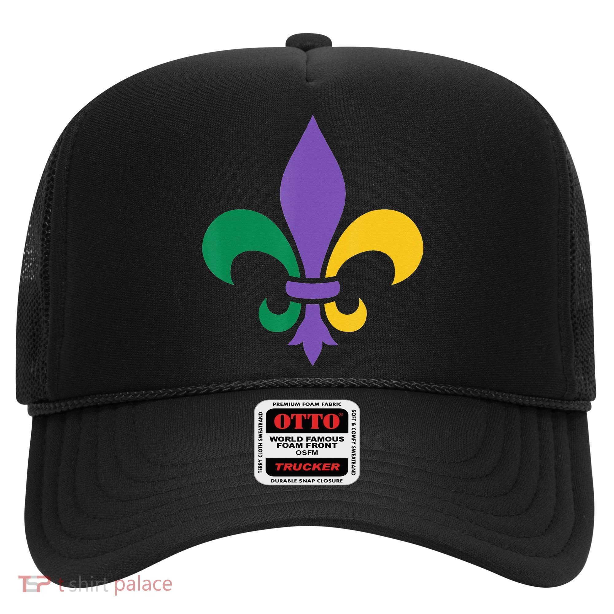 Mardi Gras fleur de lis funny festival Hat