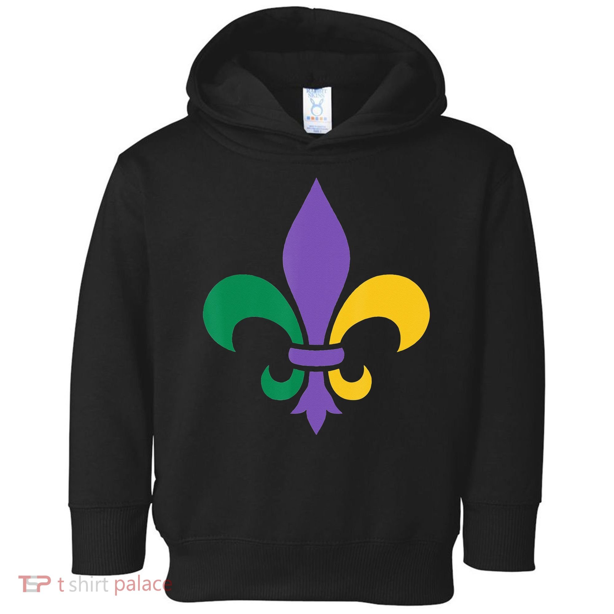 Mardi Gras fleur de lis funny festival Toddler Hoodie