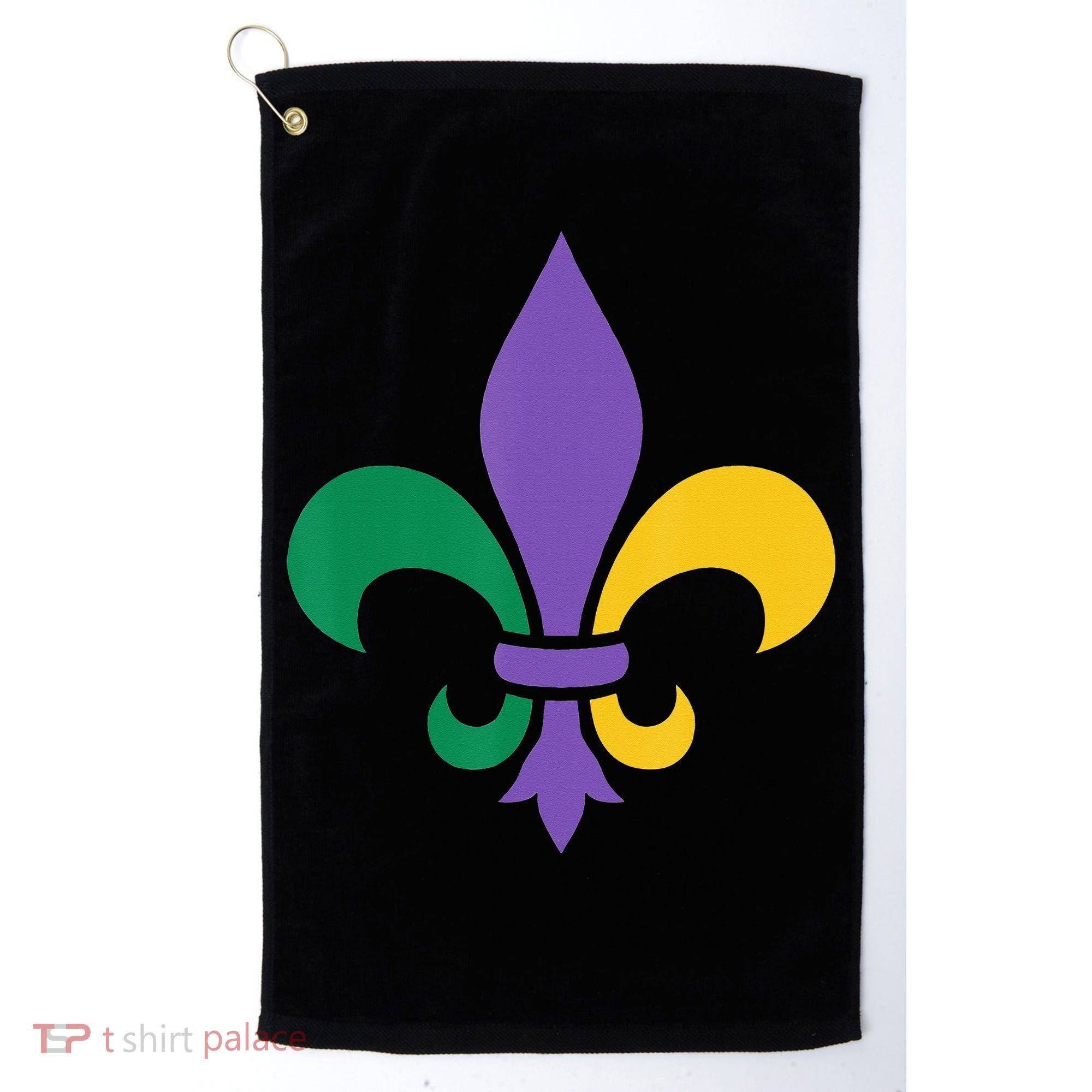 Mardi Gras fleur de lis funny festival Golf Towel