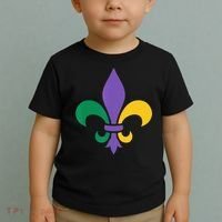 Mardi Gras fleur de lis funny festival Toddler T-Shirt thumb 2