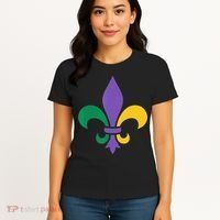 Mardi Gras fleur de lis funny festival Women's T-Shirt thumb 4
