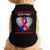 My Granddaughters Fight Is My Fight Chd Awareness Products Gift Doggie Tank thumb 0
