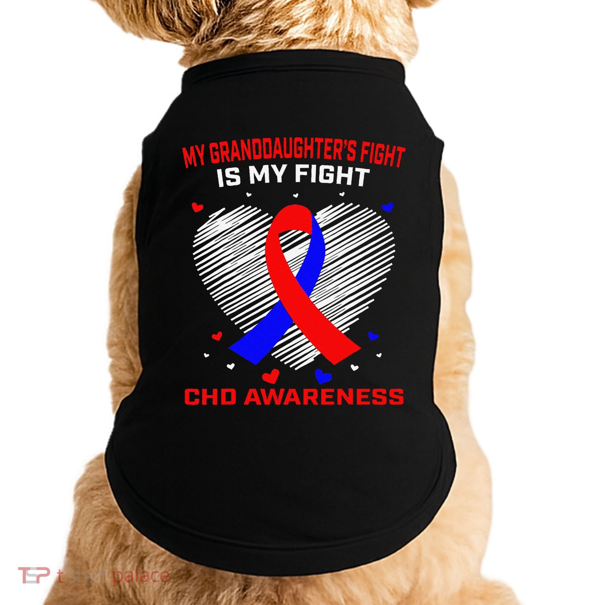 My Granddaughters Fight Is My Fight Chd Awareness Products Gift Doggie Tank