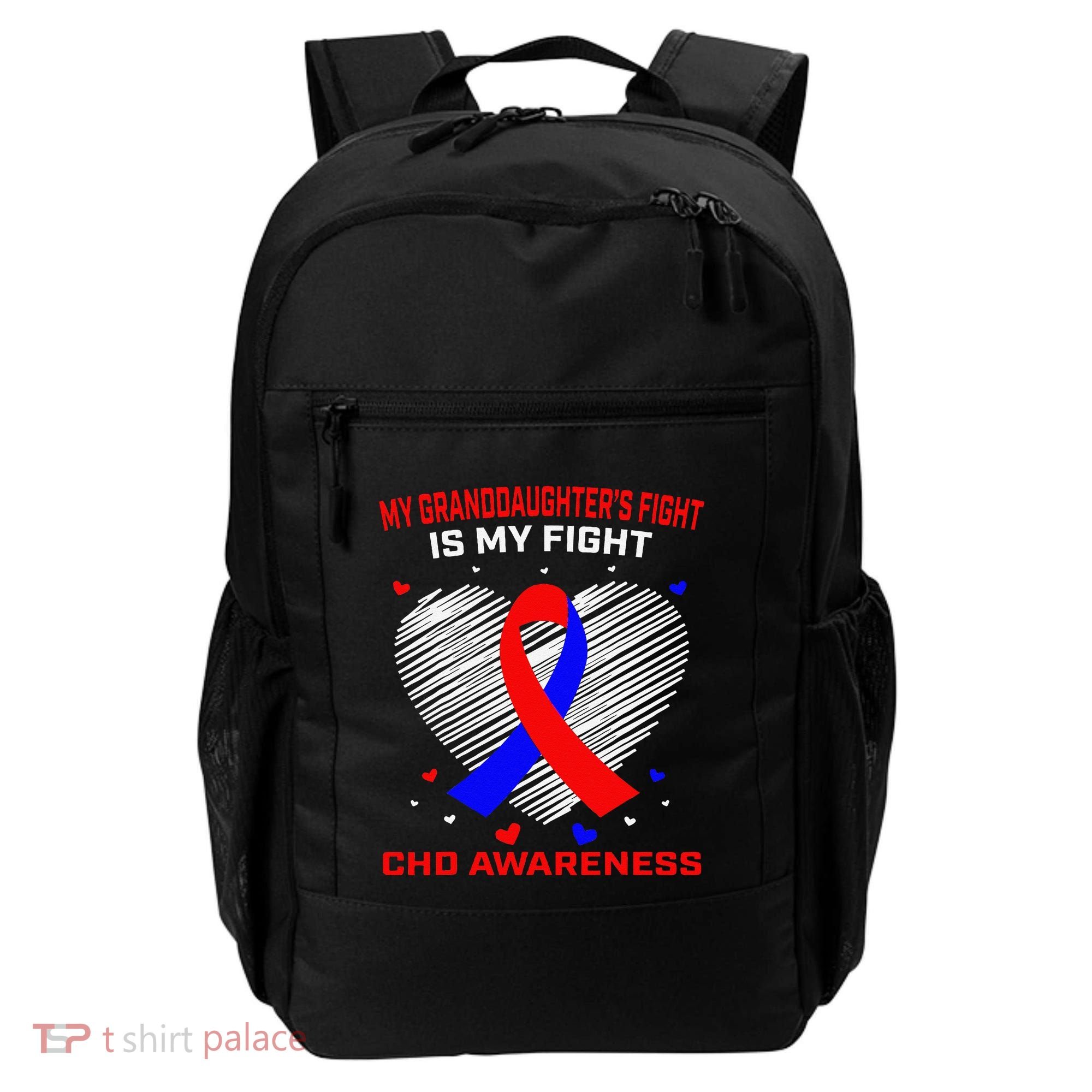 My Granddaughters Fight Is My Fight Chd Awareness Products Gift Backpack