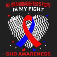 My Granddaughters Fight Is My Fight Chd Awareness Products Gift Beanie thumb 2