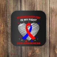 My Granddaughters Fight Is My Fight Chd Awareness Products Gift Coaster thumb 0