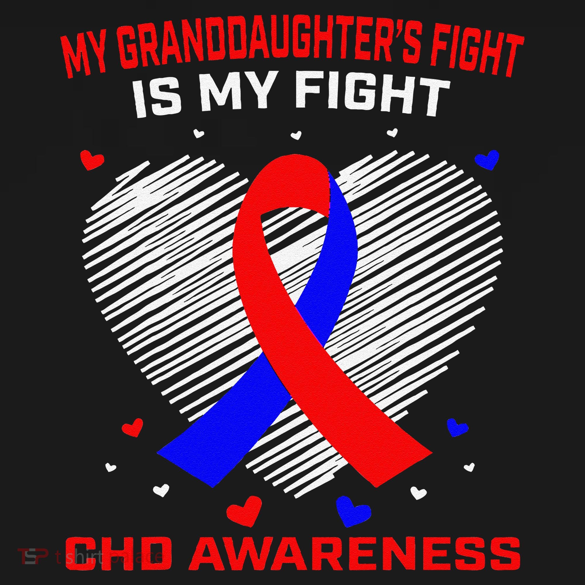 My Granddaughters Fight Is My Fight Chd Awareness Products Gift Women's Tank Top