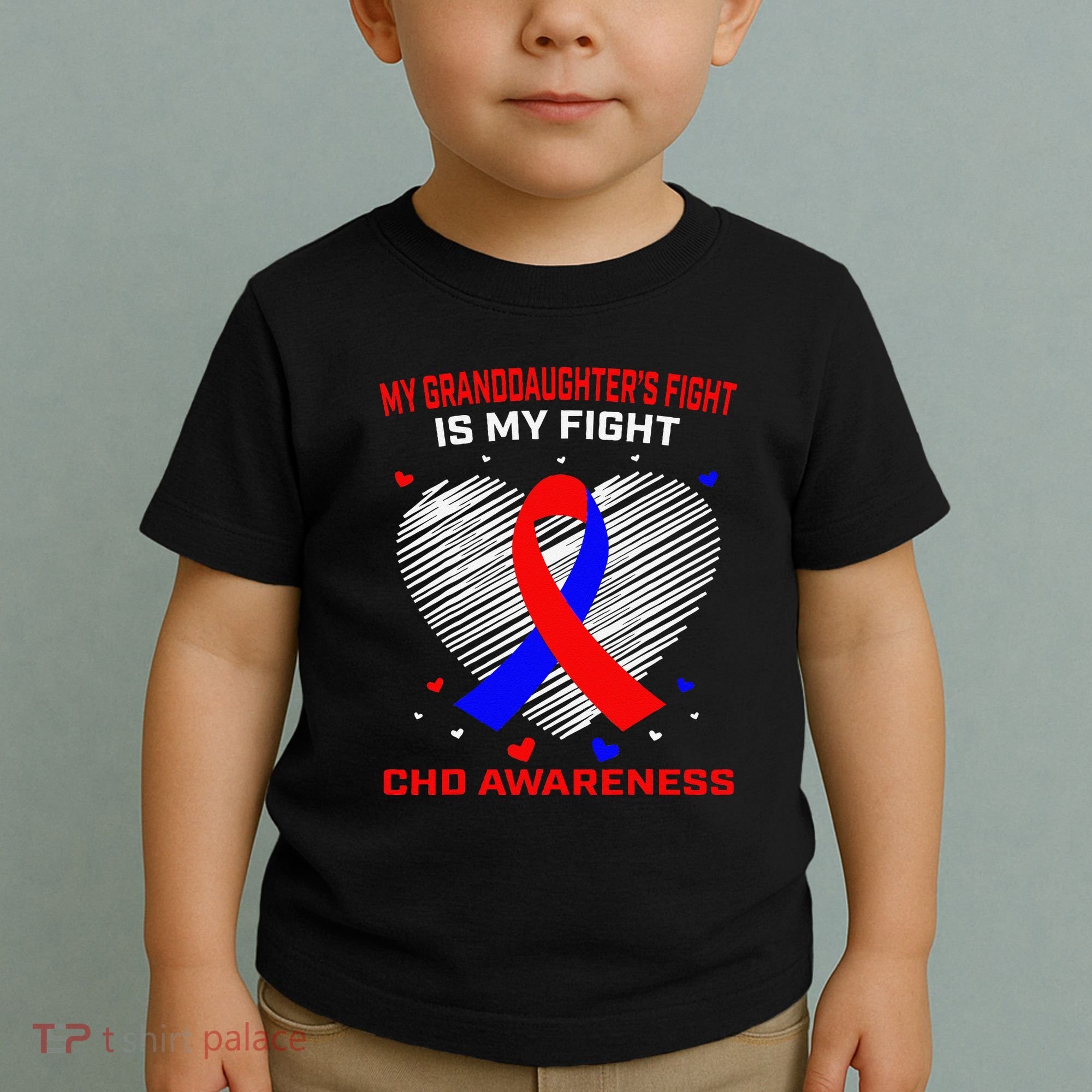 My Granddaughters Fight Is My Fight Chd Awareness Products Gift Toddler T-Shirt