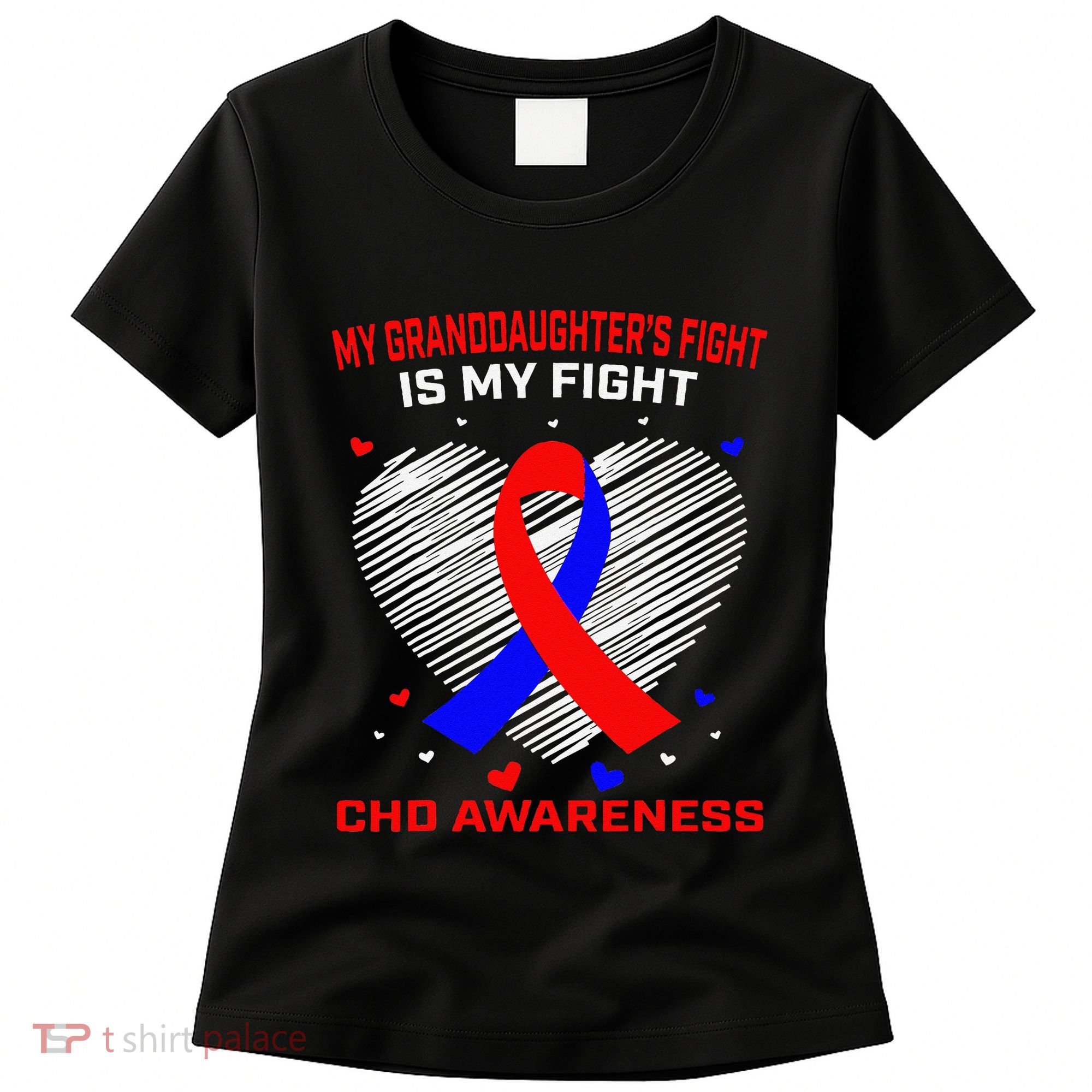 My Granddaughters Fight Is My Fight Chd Awareness Products Gift Women's T-Shirt