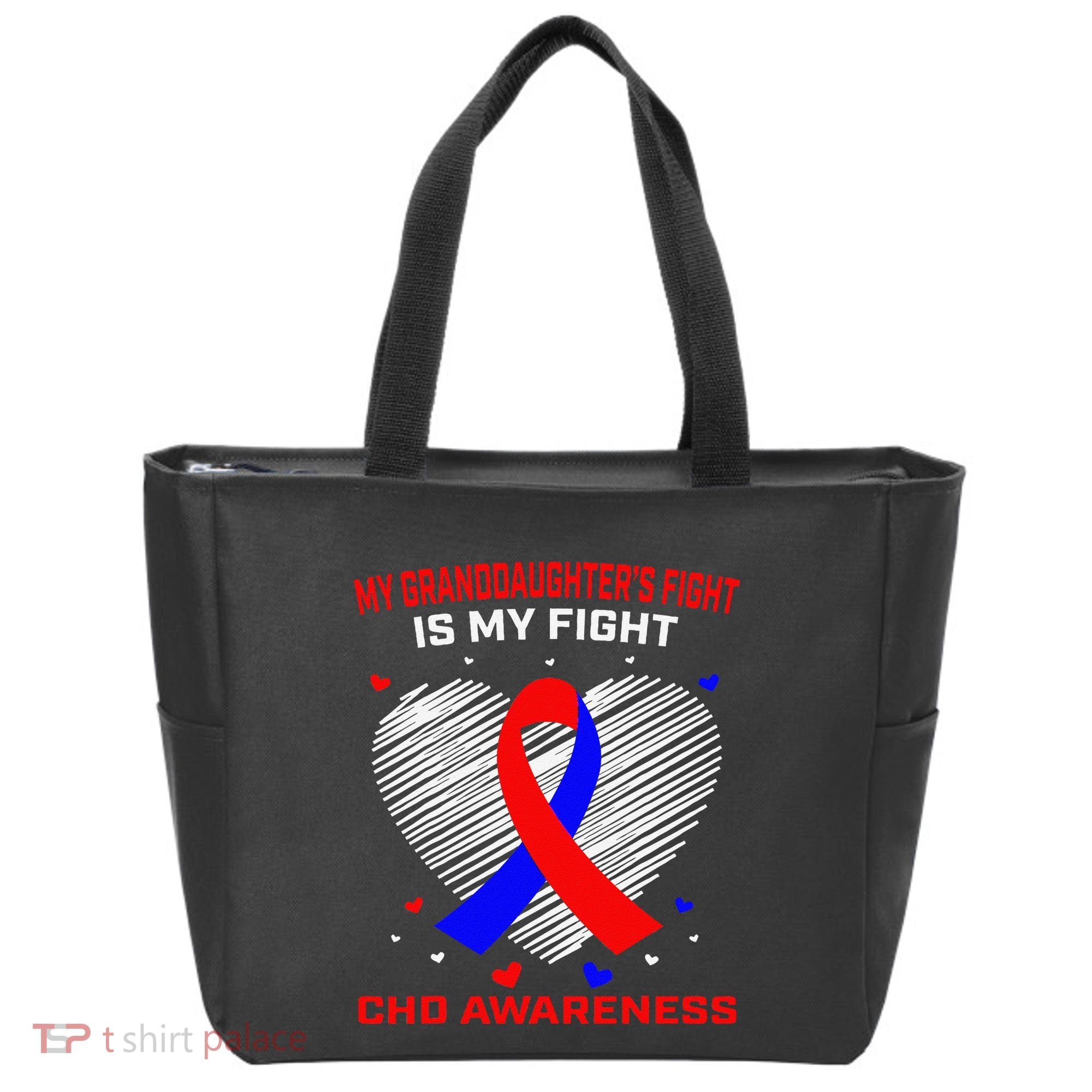 My Granddaughters Fight Is My Fight Chd Awareness Products Gift Tote Bag