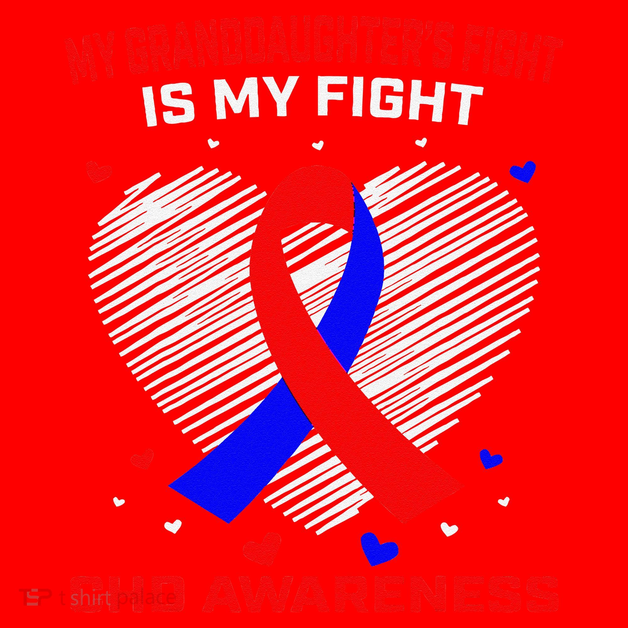 My Granddaughters Fight Is My Fight Chd Awareness Products Gift Santa Hat