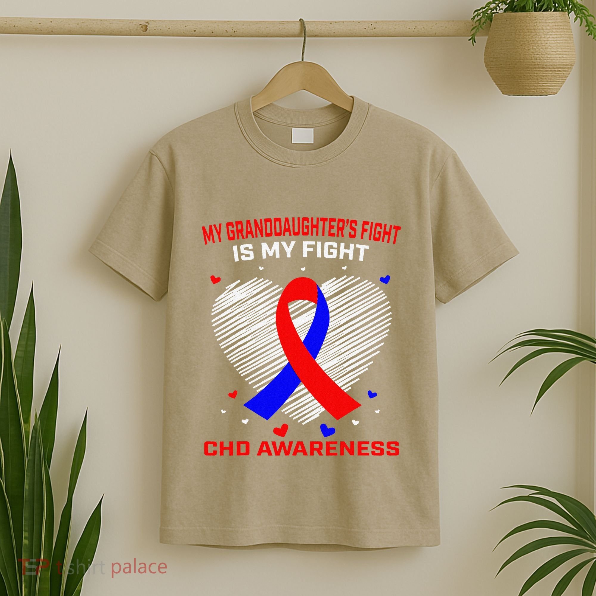 My Granddaughters Fight Is My Fight Chd Awareness Products Gift T-Shirt