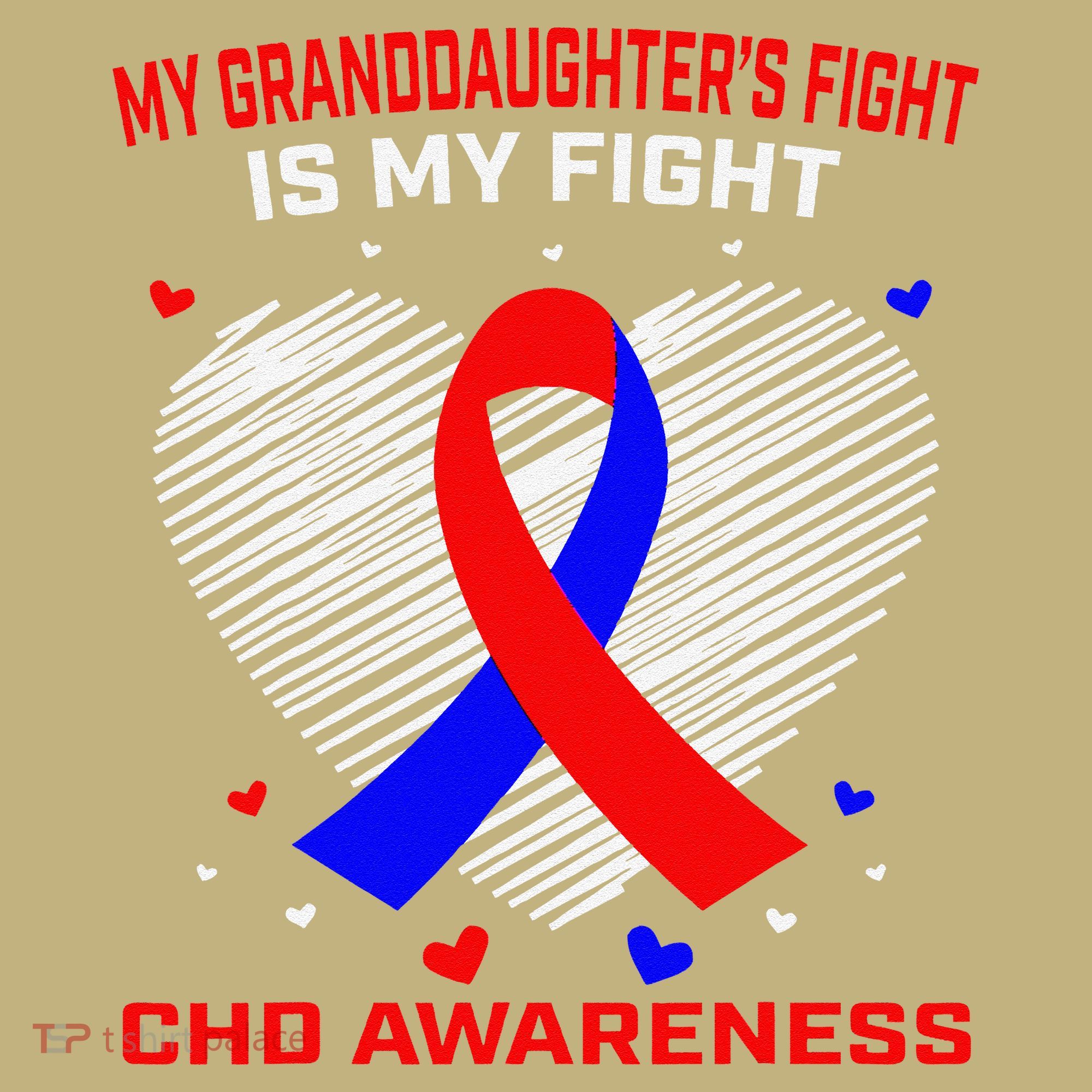 My Granddaughters Fight Is My Fight Chd Awareness Products Gift Mousepad