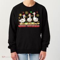 Merry Goosemas Funny Christmas Duck Silly Goose Memes Women's Sweatshirt thumb 0