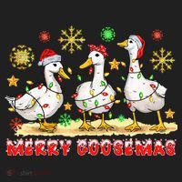 Merry Goosemas Funny Christmas Duck Silly Goose Memes Women's Sweatshirt thumb 2