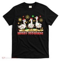 Merry Goosemas Funny Christmas Duck Silly Goose Memes T-Shirt thumb 0