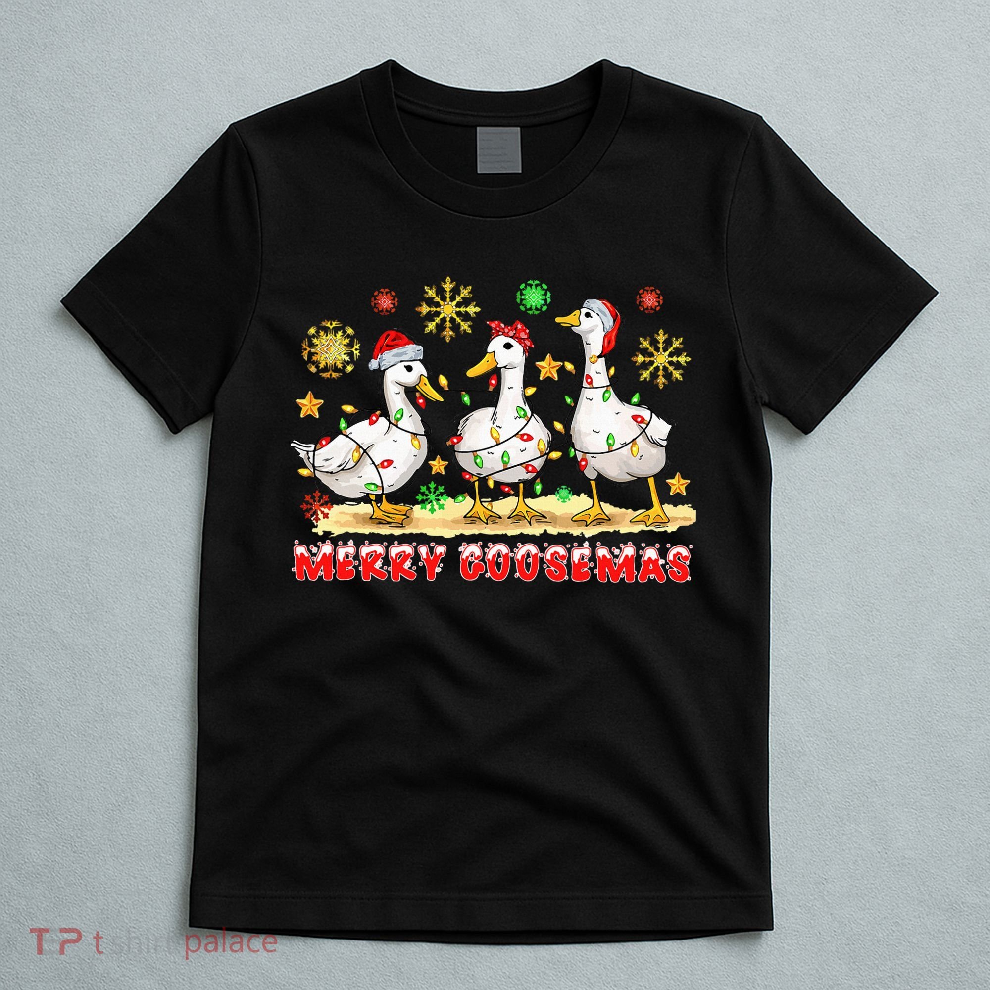 Merry Goosemas Funny Christmas Duck Silly Goose Memes T-Shirt