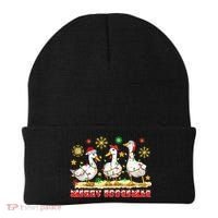 Merry Goosemas Funny Christmas Duck Silly Goose Memes Beanie thumb 0